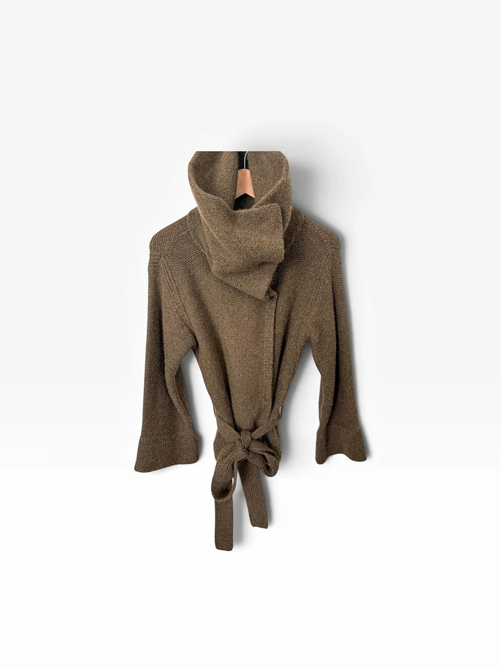 Marc by Marc Jacobs Wool Wrap Coat in Brown Size Medium